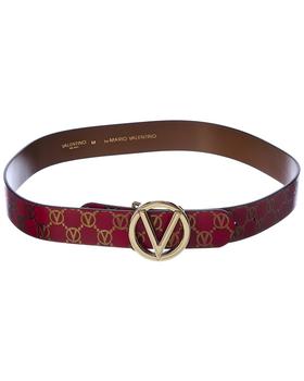 商品Valentino by Mario Valentino Giusy Monogram Leather Belt图片