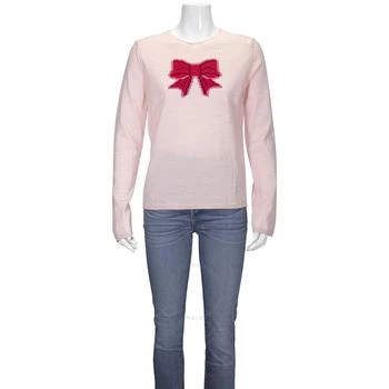 推荐Girl Long Sleeve Bow Embroidered Sweater商品