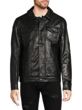 Michael Kors | Kingsbury Faux Leather Trucker Jacket 1.7折
