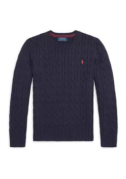 商品Ralph Lauren | Boys 8-20 Cable Knit Cotton Sweater,商家Belk,价格¥335图片
