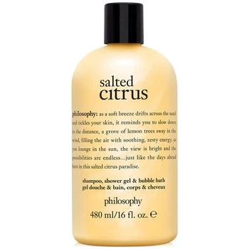 philosophy | salted citrus 3-in-1 shampoo, shower gel and bubble bath, 16 oz., Created for Macy's 独家减免邮费
