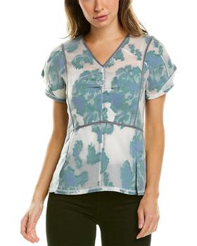 3.1 Phillip Lim Silk-Blend Coupe Top product img