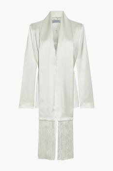 商品Gabriela Hearst | Hera fringed silk-satin blazer,商家THE OUTNET US,价格¥8384图片