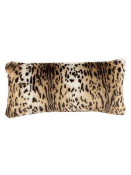 商品Lili Alessandra | Leopard Faux Fur Rectangular Pillow,商家Saks Fifth Avenue,价格¥1699图片