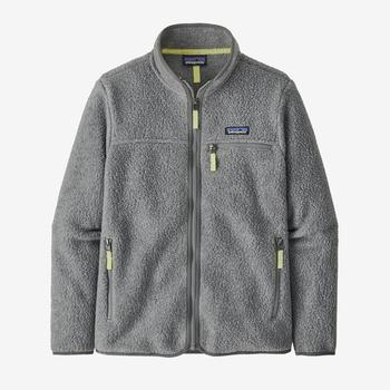 patagonia retro真假, Patagonia | Jersey Women's Retro Pile Jacket - Salt Grey w/Jellyfish Yellow商品图片 