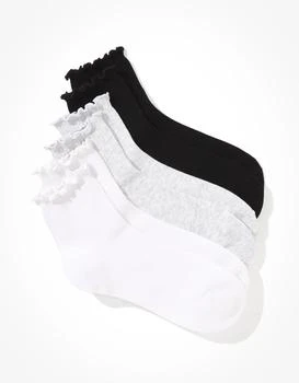 AE | AE Ruffle Trim Boyfriend Sock 3-Pack 