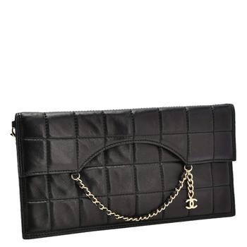[二手商品] Chanel | Chanel Box Quilted Leather Fold Down Envelope Clutch Bag商品图片,8.5折
