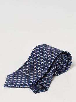 推荐Salvatore Ferragamo silk tie with elephants商品