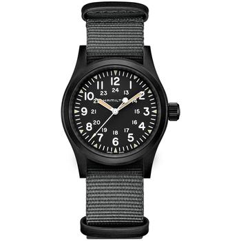 Hamilton | Unisex Swiss Mechanical Khaki Field Black Nato Strap Watch 38mm商品图片,