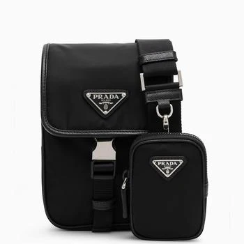 Prada | Small messenger bag in black Re-Nylon 满$110享9折, 独家减免邮费, 满折
