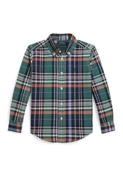 Ralph Lauren | Boys 2-7 Plaid Cotton Oxford Shirt,商家Belk,价格¥305
