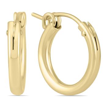 商品14K Yellow Gold Filled Hoop Earrings (15mm),商家Premium Outlets,价格¥302图片
