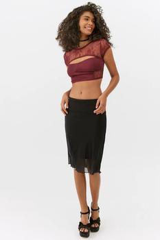 Urban Outfitters | UO Gabriella Layered Midi Skirt商品图片,