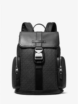 Michael Kors | Hudson Signature Logo and Leather Cargo Backpack 