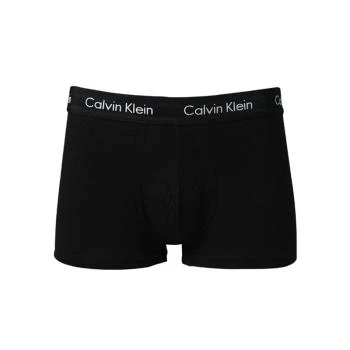 推荐Calvin Klein 卡尔文 克莱恩 黑色棉弹性纤维男士平角内裤一条装 NU2664-001商品