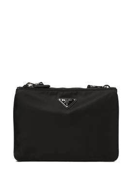 Prada | PRADA Re-nylon and saffiano crossbody bag商品图片,7.6折