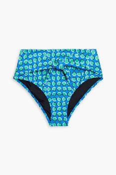 Solid & Striped | The Roux polka-dot high-rise bikini briefs商品图片,4折