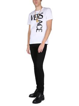 范思哲多少钱, Versace | Versace Men's Black Other Materials Jeans商品图片 