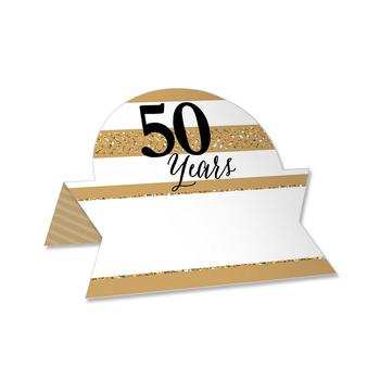 商品Big Dot of Happiness | We Still Do - 50th Wedding Anniversary - Anniversary Party Tent Buffet Card - Table Setting Name Place Cards - Set of 24,商家Macy's,价格¥104图片