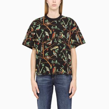 推荐Black t-shirt with all-over print商品