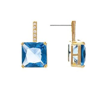 Rivka Friedman | Periwinkle Crystal + Cubic Zirconia Drop Earrings,商家Verishop,价格¥456