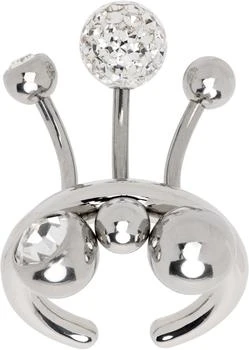 Justine Clenquet | Silver Neve Crystal Ring,商家SSENSE HK,价格¥504