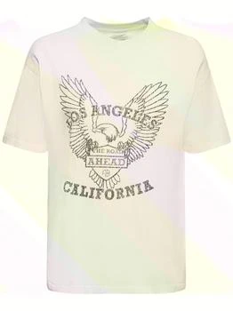 ANINE BING | Milo Eagle Cotton Jersey T-shirt 额外6.5折, 额外六五折