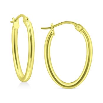 Giani Bernini | Polished Oval Small Hoop Earrings, 15mm, Created for Macy's商品图片,