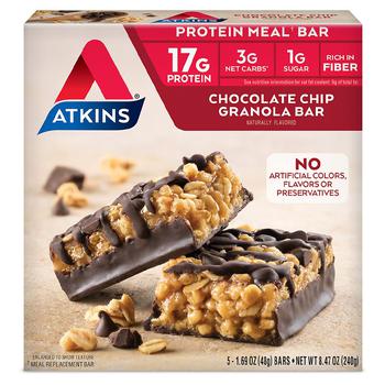 商品Atkins | Meal Bar Chocolate Chip,商家Walgreens,价格¥80图片