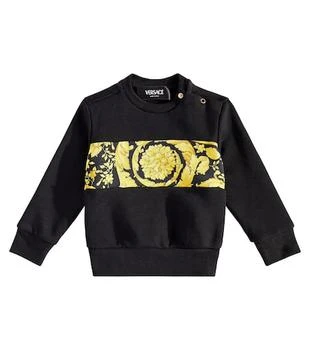 Versace | 婴幼儿 — Barocco棉质针织运动衫,商家MyTheresa CN,价格¥2210