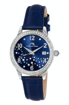 推荐Ruby Women's Blue Crystal Watch, 1142ARUL 34MM商品