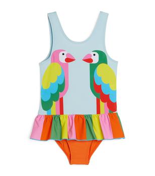 商品Stella McCartney | Parrot Print Swimsuit (3-14+ Years),商家Harrods,价格¥455图片
