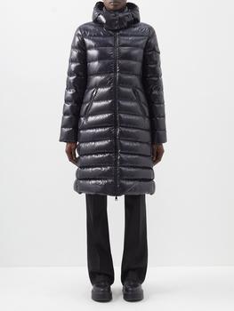 moncler moka, Moncler | Moka hooded laqué quilted down coat商品图片 