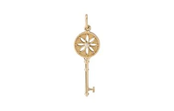 Tiffany & Co. | [预售3天]蒂芙尼 18K玫瑰金雏菊钥匙吊坠 女款 玫瑰金色,商家AMRAP,价格¥5754