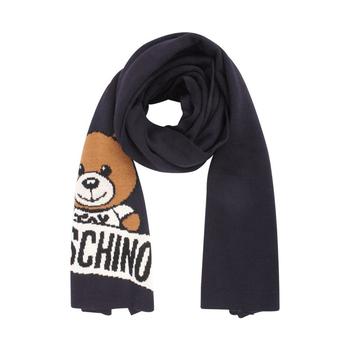 春装莫斯奇诺围巾, Moschino | 香港直邮moschino莫斯奇诺字母泰迪熊围巾215081416潮流时尚日常商品图片 额外8.2折, 额外八二折