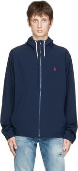 Navy Packable Hooded Jacket,价格$69.72
