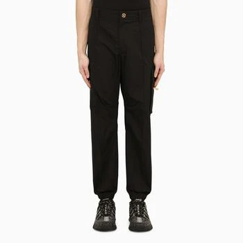 Versace | Black cotton cargo trousers 4折