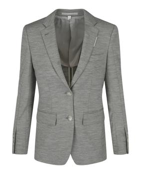 Burberry | Single-Breasted Wool Jersey Blazer商品图片,3.6折×额外9折, 独家减免邮费, 额外九折