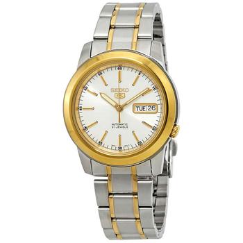 精工机械表怎么样, Seiko | Series 5 Automatic White Dial Mens Watch SNKE54商品图片 5.1折