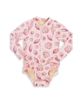 Pink Chicken | Girls' Arden Long Sleeve One Piece Swimsuit - Baby,商家Bloomingdale's,价格¥476