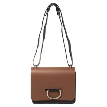 小棕瓶, [二手商品] Burberry | Burberry Brown/Black Leather Small D-Ring Chain Shoulder Bag商品图片 4.5折, 满1件减$100, 满减
