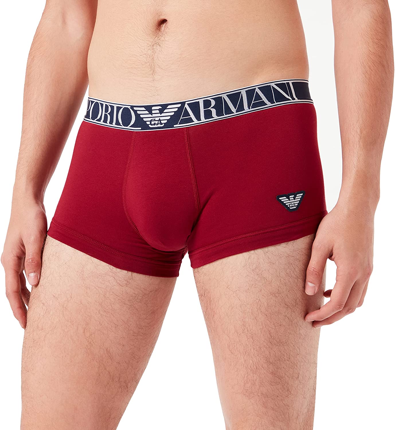 秋装阿玛尼内裤, Emporio Armani | EMPORIO ARMANI 男士红色棉质四角内裤 111389-2R512-02175商品图片 满$100享9.5折, 满折