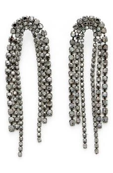 Panacea | Crystal Fringe U-Shape Drop Earrings,商家Nordstrom Rack,价格¥75
