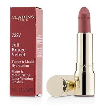 娇韵诗口红, Clarins | Clarins 218941 0.1 oz Joli Rouge Velvet Matte & Moisturizing Long Wearing Lipstick, No.732V Grenadine商品图片 9.5折