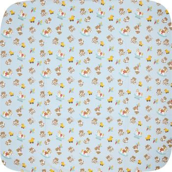 Moschino | Light Blue Baby Boy Blanket With All-over Pattern 