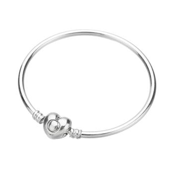 潘多拉耳钉, PANDORA | PANDORA 潘多拉 Moments标志心形链扣925银手镯 596268商品图片 满$100享9.5折, 满折