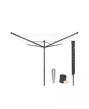 Brabantia | Rotary Lift-O-Matic Clothesline - 164', 50 Meter with Metal Ground Spike, Protective Cover, Peg Bag and Wooden Clothespins Set,商家Macy's,价格¥1406