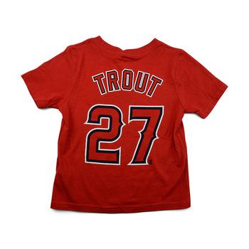NIKE | Los Angeles Angels Mike Trout Toddler Name and Number Player T-Shirt商品图片,独家减免邮费