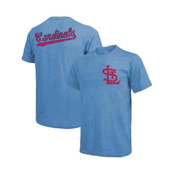 Majestic Home Pet, Outerstuff | Men's Majestic Threads Light Blue St. Louis Cardinals Throwback Logo Tri-blend T-shirt商品图片 