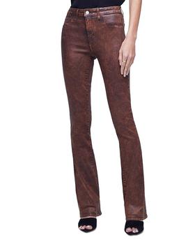 商品Selma High Rise Sleek Baby Bootcut Jeans in Cocoa图片